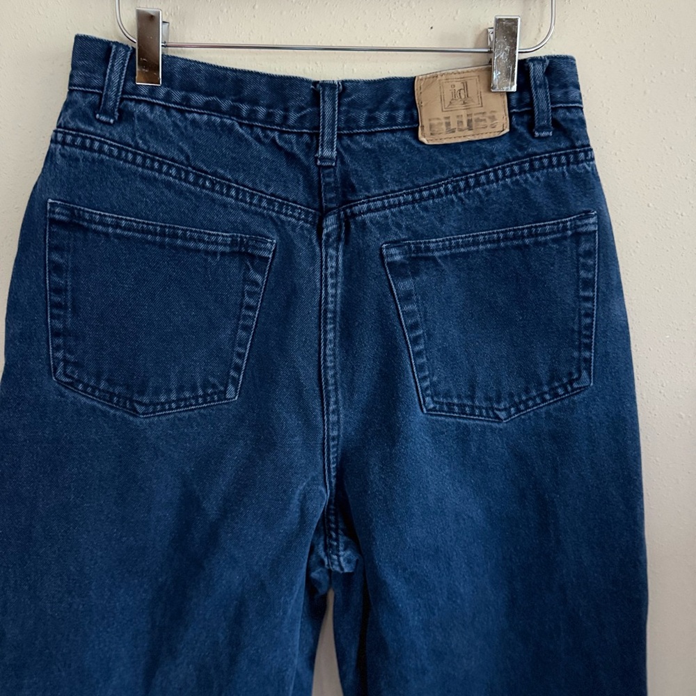 Vintage ID Blues High Rise Mom Jeans 100% Cotton Tapered Leg 90s Denim